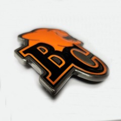 BC Lions CFL Canadian Football League Solid Pewter Souvenir Logo Belt Buckle