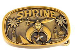 4031750 Shrine Belt Buckle Shriner Scimitar Crescent Star AEAONMS Hospital