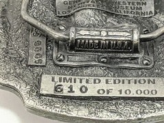 Gene Autry Horse Guns Guitar Music 1993 Belt Buckle by SMKW #610 of 10,000