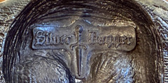 FREE SHP! Silver Dagger Belt Buckle Skull Metal Black Iridescent Rhinestones