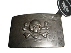 NEW Mossimo Skull & Crossbone Cross Bone Belt Buckle 3.5&Prime; x 2.25&Prime;