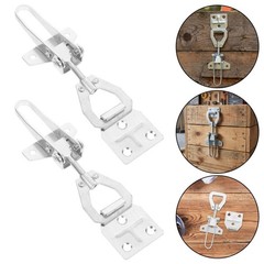 10Pcs Silver Steel Beekeeping Toggle Latch with Buckle for Home Use