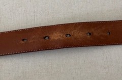 Vintage Pat Areias Sterling Silver Buckle and American Alligator Belt Size 29