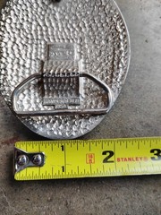 Vintage Southwestern Mosaic design Belt Buckle Inlayed Gemstones