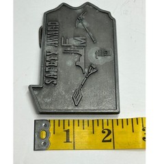 Pennsylvania State Shape Safety Award Belt Buckle Industrial Mining