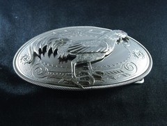 MADE BY ORDER MEN BELT BUCKLE HANDMADE STAINLESS STEEL COCK FIGHTER ROOSTER