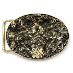 Gemini belt buckle, Twins Horoscope Astrological Zodiac Sign solid belt buckle