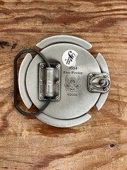 Belt Buckle Fine Pewter Vintage Great American Products 2000 Celtic Shield Cross