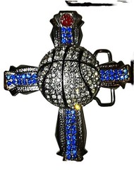 RELIGIOUS CROSS JESUS BLESSING BELT BUCKLE