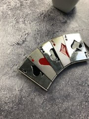 BELT BUCKLE In The Shape Of a Playing Card Deck Streetwear Men&rsquo;s Hype OS Size