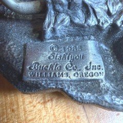 Vintage 1988 Siskiyou Vietnam Veteran The Forgotten Warrior Pewter Belt Buckle