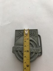 U.S.A. America 1991 World Cup Shooting Team Metal Fashion Belt Buckle