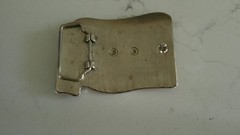 VTG. American Flag Stars & Stripes Metal Belt Buckle