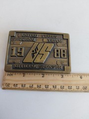 1988 UNITED STATES SHOOTING TEAM BELT BUCKLE – XXIV OLYMPIAD – SEOUL KOREA GW17