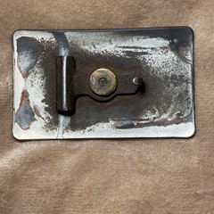 Vintage USMC Marine Corps Eagle Globe Anchor Trench Art Belt Buckle Brass
