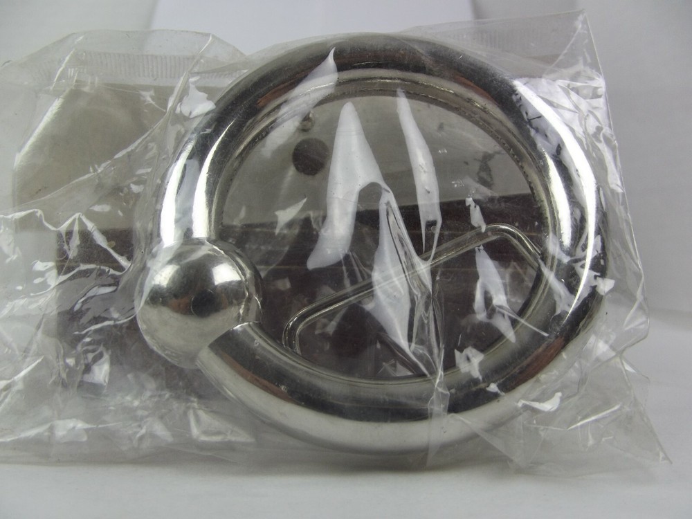 New Belt Buckle Captive Nose Septum Ring Zink Alloy Chrome Plated