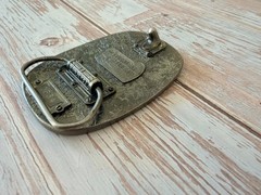 Vintage Buckle Framer Police Belt Buckle We Serve & Protect Law Enforcement