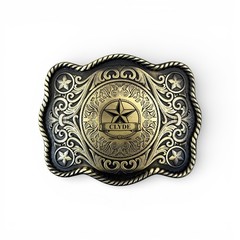 Belt Buckle Custom Personalized Monogrammed Western Buckle for Belts Wide 1.5&Prime;
