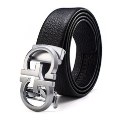 ARIMIA Fashion Diamond Men Adjustable from 26&Prime; to 46&Prime; Waist, Silver Black G1