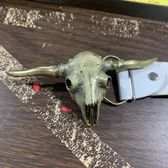 Longhorn Steer Skull Western Cowboy Great American Buckle Co. Belt Buckle g8