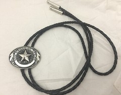 3 piece box set Great Seal of Texas Buckle Belt Buckle, Bolo & Key Ring Silver