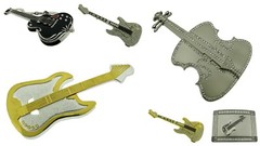 Vintage Guitar Belt Buckle Player Banjo Guitarist Musician Metal Music Men Women