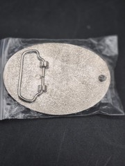 The State of Texas Flag Star Silver Belt Buckle
