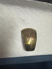 Vintage Engraved Rose Belt Buckle Very Unique