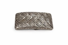 French Zamak Belt Buckle – Antique Silver, Fits 1.5&Prime; Belt
