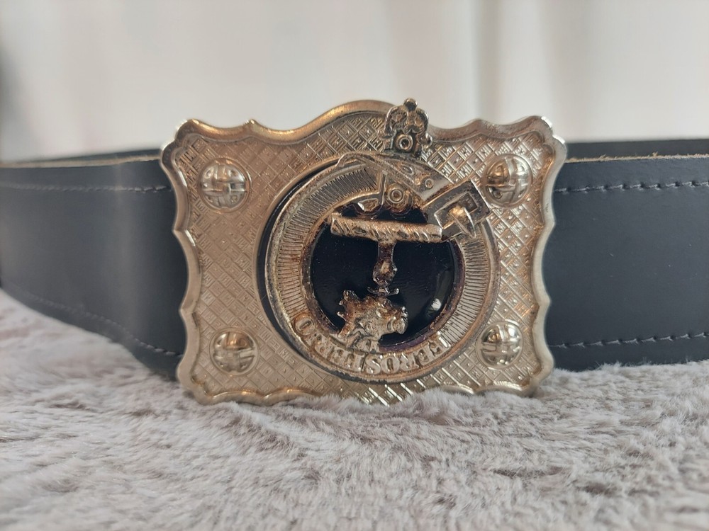 A.P.S Crest Belt Buckle With Belt Scottish