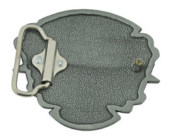 Skull Belt Buckle Bouncing Souls Heart Crossbones Gray Metal Tattoo Skeleton