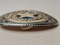 Texas Seal Belt Buckle Gold Extra Large Size 3.5&Prime; X 2.5&Prime;