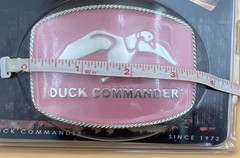Belt Buckle DUCK COMMANDER Pink Silver MONTANA SILVERSMITHS New