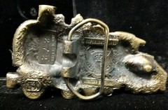 Vintage 1980 Belt Buckle Great American Buckle Co Train Steam Engine Signed #&rsquo;d