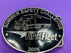 Summer Safety Challenge First Fleet 05 Driver Truckers Safety Award Belt Buckle