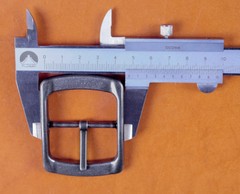Heavy Duty Silver Finish Center Bar Replacement DIY Belt Buckle Fits 38mm Belts