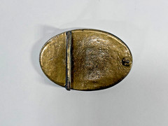 Vintage US belt buckle SOLID BRASS western REPRO replica US ARMY Painted