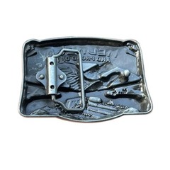 Men Fashion Belt Buckle Ethnic Style Metal Relief Teens Rock Waist Belt Buckle