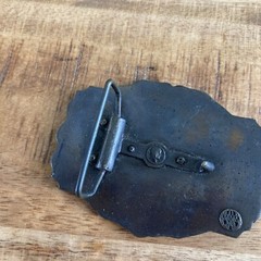 Livingston Wells & Co. Sailing Ship Foreign Domestic Belt Buckle Vintage