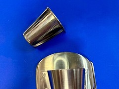 Shot Glass Cup and Holder Reflective Silver Color Perfect Bar Gag Belt Buckle