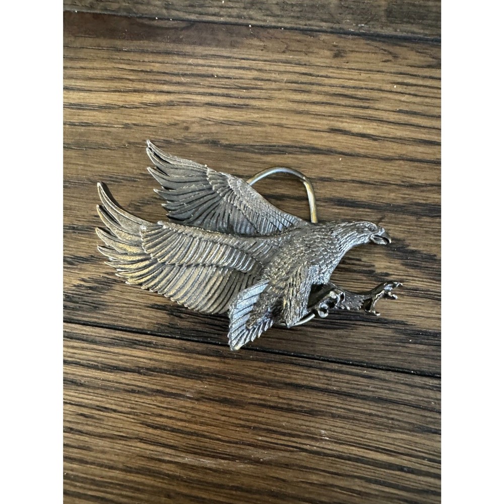 Vintage 1979 Landing Eagle American Chicago Buckles USA Belt Buckle