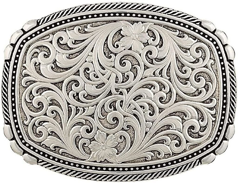 Montana Silversmiths Men&rsquo;s Antiqued Medium Two-Tone Framed Buckle
