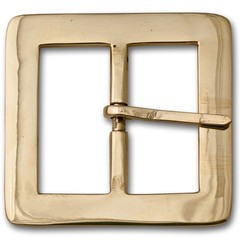 2&Prime; Square Solid Brass Heavy Buckle – (3&Prime; overall size, 2&Prime; inside opening)