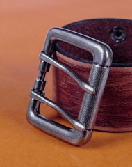 Double Pin Roller Prong Pin Belt Buckle Fits 40MM Tongue Leather Belts Straps