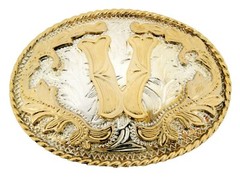 Initial Letter A-Z Belt Buckle Men Women Fashion Western Cowboy Cowgirl Rodeo