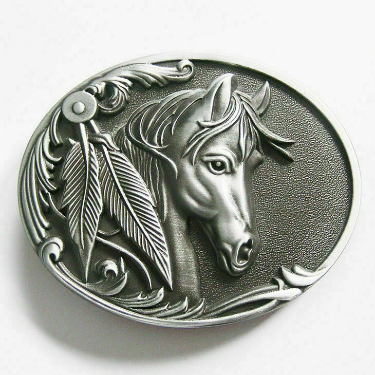 Original Rodeo Horse Head Western Cowboy Metal Belt Buckle