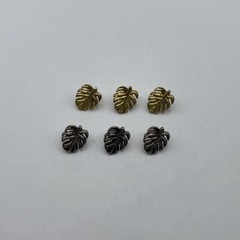 Leaf Design Sewing Button,Clothing Shank Button,Brass Sewing Button lot