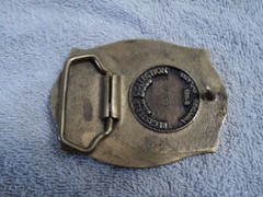 Vintage Heritage Mint 1983 Rodeo Bronc Rider Solid Brass Belt Buckle HL-3892