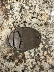 The State of Texas Star Belt Buckle, Brass, Never Worn