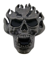 Large Men Skull Skeleton Belt Buckle Tattoo Goth Women Tribal Halloween Costume